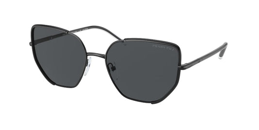 Prada PR50WS Irregular Sunglasses  1AB5Z1-BLACK 58-18-140 - Color Map black