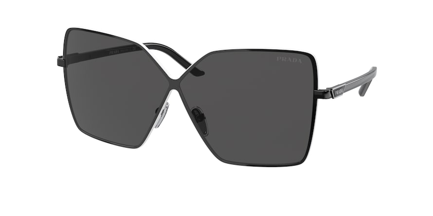 Prada PR50YS Square Sunglasses  1AB5S0-BLACK 64-4-135 - Color Map black