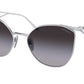 Prada PR50ZS Irregular Sunglasses  1BC09S-SILVER 59-19-140 - Color Map silver