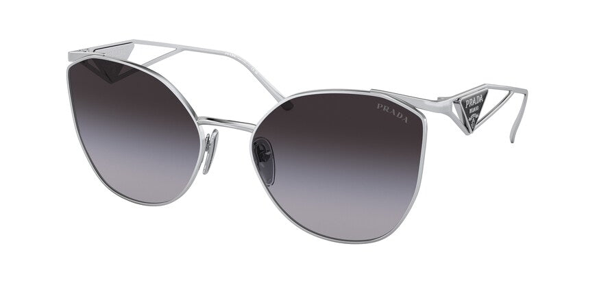 Prada PR50ZS Irregular Sunglasses  1BC09S-SILVER 59-19-140 - Color Map silver