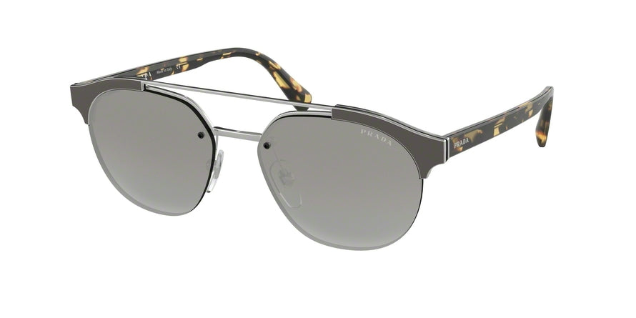 Prada CONCEPTUAL PR51VS Pillow Sunglasses  4135O0-GREY/SILVER 53-16-145 - Color Map grey