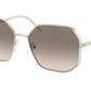 Prada PR52WS Irregular Sunglasses  2823D0-AVORIO + ORO PALLIDO 58-17-140 - Color Map gold
