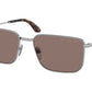 Prada PR52YS Rectangle Sunglasses  5AV05C-GUNMETAL 56-17-145 - Color Map gunmetal