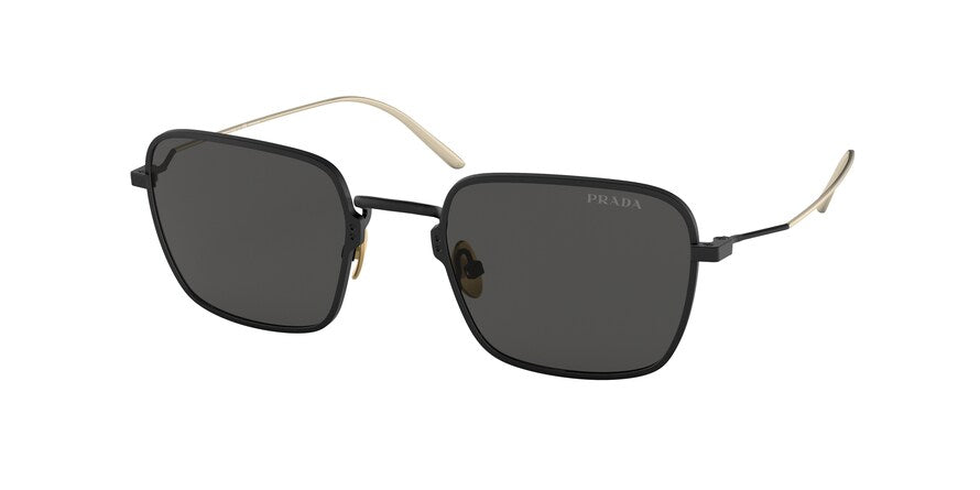 Prada PR54WS Pillow Sunglasses  04Q5S0-MATTE BLACK 52-22-145 - Color Map black