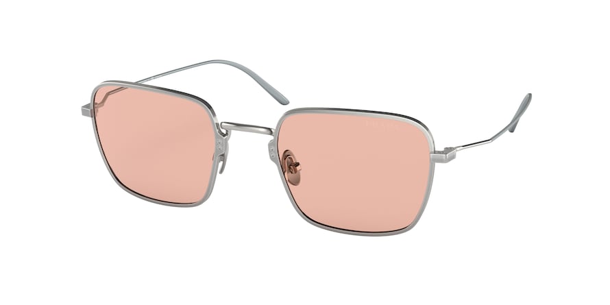Prada PR54WS Pillow Sunglasses  05Q03F-SATIN TITANIUM 52-22-145 - Color Map gunmetal