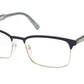 Prada PR54WV Rectangle Eyeglasses  GAP1O1-MATTE BURNISHED 56-18-150 - Color Map brown
