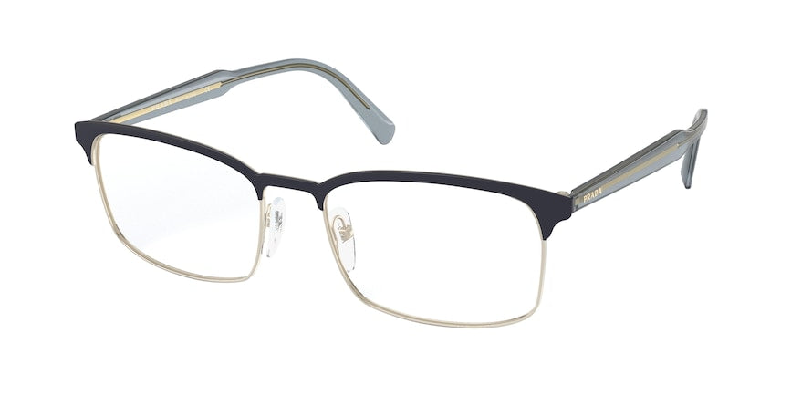Prada PR54WV Rectangle Eyeglasses  GAP1O1-MATTE BURNISHED 56-18-150 - Color Map brown