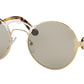 Prada PR55TS Round Sunglasses  ZVN4J1-PALE GOLD/SILVER 57-21-140 - Color Map gold