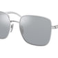 Prada PR55YS Pillow Sunglasses  1BC02R-SILVER 57-19-135 - Color Map silver