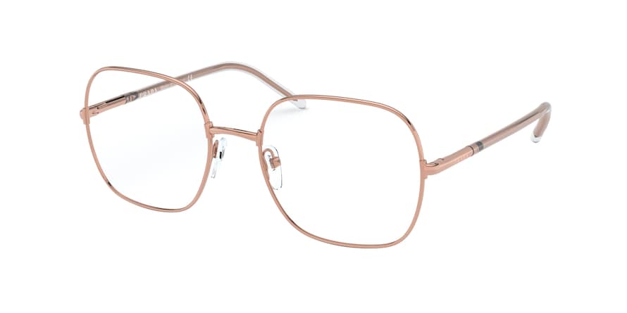 Prada PR56WV Rectangle Eyeglasses  SVF1O1-PINK GOLD 54-19-140 - Color Map pink