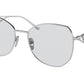 Prada PR57YS Irregular Sunglasses  1BC07D-SILVER 57-18-140 - Color Map silver