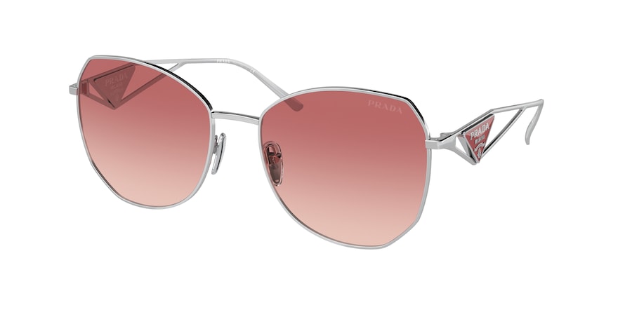 Prada PR57YS Irregular Sunglasses  1BC09Q-SILVER 57-18-140 - Color Map silver