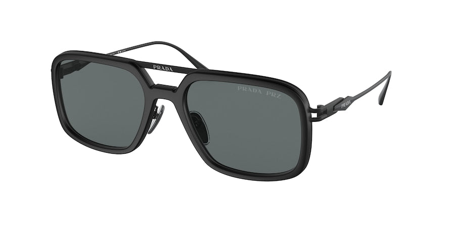 Prada PR57ZS Pillow Sunglasses  1BO5Z1-MATTE BLACK 55-19-140 - Color Map black