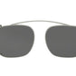Prada PR59TS Rectangle Clip-On  5AV5S0-GUNMETAL 55-18-0 - Color Map gunmetal