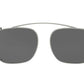 Prada PR59TS Rectangle Clip-On  5AV5S0-GUNMETAL 55-18-0 - Color Map gunmetal