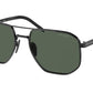 Prada PR59YS Square Sunglasses  1AB728-BLACK 57-18-145 - Color Map black
