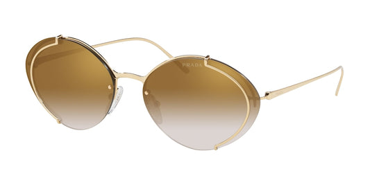 Prada CONCEPTUAL PR60US Oval Sunglasses  5AK2G2-GOLD 63-17-140 - Color Map gold