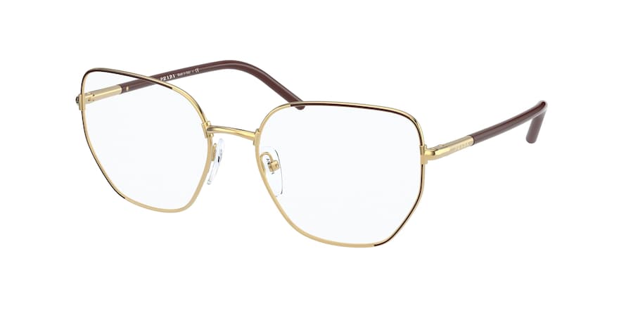 Prada PR60WV Irregular Eyeglasses  07M1O1-MUST/GOLD 55-18-140 - Color Map gold