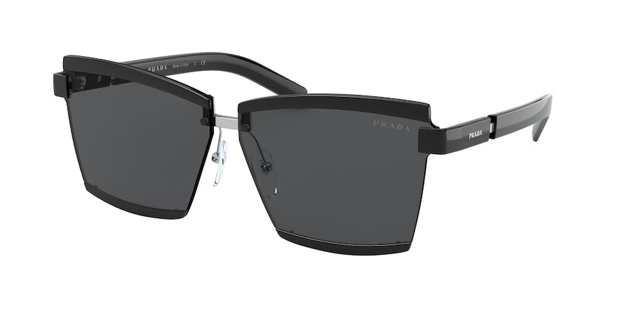 Prada PR61XS Rectangle Sunglasses  1AB5S0-BLACK 66-10-145 - Color Map black