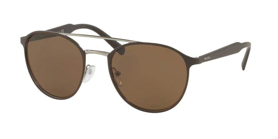 Prada CONCEPTUAL PR62TS Phantos Sunglasses  LAH9L1-MATTE BROWN/GUNMETAL 54-20-140 - Color Map brown