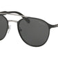Prada CONCEPTUAL PR62TS Phantos Sunglasses  YDC5S0-TOP BLACK ON GUNMETAL 54-20-140 - Color Map black