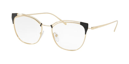 Prada CONCEPTUAL PR62UV Cat Eye Eyeglasses  YEE1O1-GREY/PALE GOLD 53-17-140 - Color Map grey