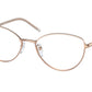 Prada PR62WV Butterfly Eyeglasses  05R1O1-POWDER/PINK GOLD 55-17-140 - Color Map gold