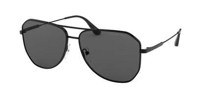 Prada PR63XS Irregular Sunglasses  1AB08G-BLACK 61-14-150 - Color Map black