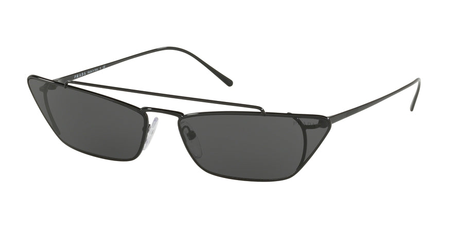 Prada CATWALK PR64US Cat Eye Sunglasses  1AB5S0-BLACK 67-16-140 - Color Map black