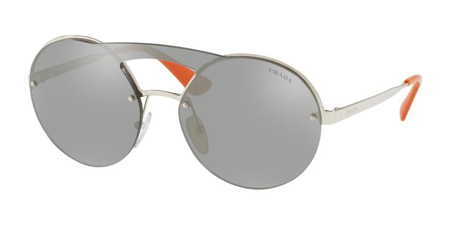 Prada CATWALK PR65TS Round Sunglasses  1BC2B0-SILVER 36-136-140 - Color Map silver