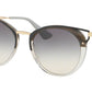 Prada CATWALK PR66TS Phantos Sunglasses  MRU130-STRIPED GREY 54-20-145 - Color Map grey
