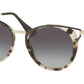 Prada CATWALK PR66TS Phantos Sunglasses  UAO5D1-SPOTTED OPAL BROWN 54-20-145 - Color Map brown