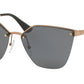 Prada CATWALK PR68TS Cat Eye Sunglasses  7OE5Z1-ANTIQUE GOLD 63-15-140 - Color Map gold