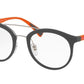 Prada Linea Rossa PS01HV Phantos Eyeglasses  U6X1O1-GREY RUBBER 52-21-140 - Color Map grey