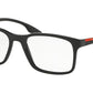 Prada Linea Rossa LIFESTYLE PS01LV Pillow Eyeglasses  1AB1O1-BLACK 54-18-145 - Color Map black