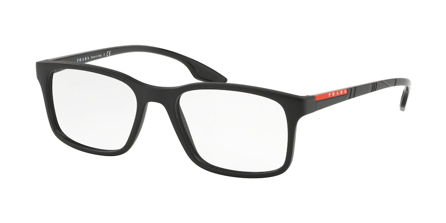 Prada Linea Rossa LIFESTYLE PS01LV Pillow Eyeglasses  1BO1O1-MATTE BLACK 54-18-145 - Color Map black