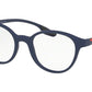 Prada Linea Rossa ACTIVE PS01MV Phantos Eyeglasses  TFY1O1-BLUE RUBBER 50-19-145 - Color Map blue