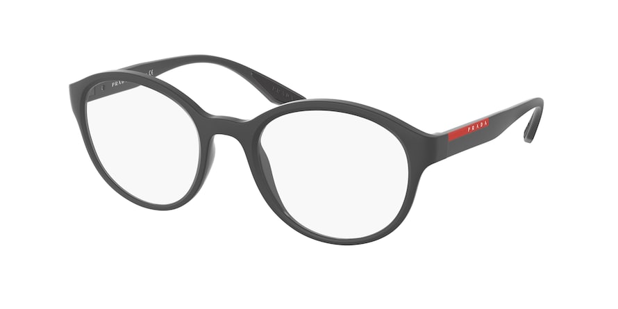 Prada Linea Rossa PS01NV Round Eyeglasses  OAS1O1-GREY DEMISHINY 50-21-145 - Color Map grey