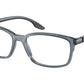 Prada Linea Rossa PS01PV Pillow Eyeglasses  CZH1O1-TRANSPARENT BLUE 56-17-145 - Color Map clear