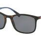 Prada Linea Rossa LIFESTYLE PS01TSF Rectangle Sunglasses  U61144-HAVANA RUBBER 57-18-140 - Color Map havana