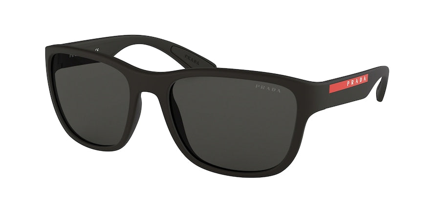Prada Linea Rossa ACTIVE PS01US Pillow Sunglasses  DG05S0-BLACK RUBBER 59-19-145 - Color Map black