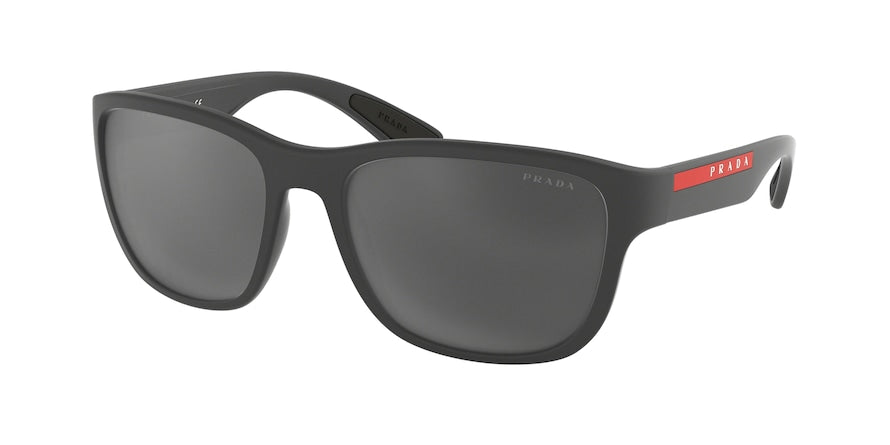 Prada Linea Rossa ACTIVE PS01US Pillow Sunglasses  UFK5L0-GREY RUBBER 59-19-145 - Color Map grey