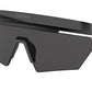 Prada Linea Rossa PS01YS Irregular Sunglasses  1BO06F-MATTE BLACK 44-144-130 - Color Map black