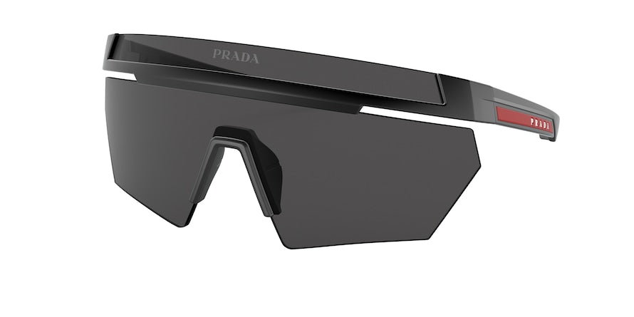 Prada Linea Rossa PS01YS Irregular Sunglasses  1BO06F-MATTE BLACK 44-144-130 - Color Map black