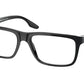 Prada Linea Rossa PS02OV Pillow Eyeglasses  1AB1O1-BLACK 55-17-145 - Color Map black
