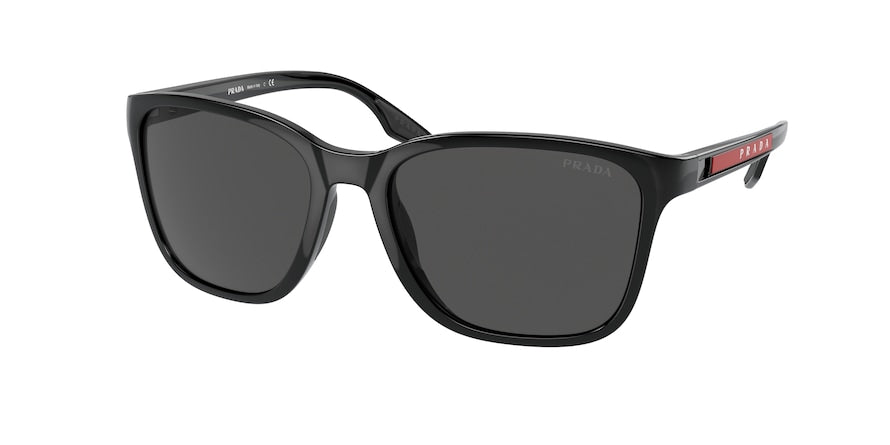 Prada Linea Rossa PS02WS Pillow Sunglasses  1AB06F-BLACK 57-18-140 - Color Map black