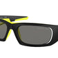 Prada Linea Rossa PS02YS Irregular Sunglasses  17G02G-MATTE BLACK/YELLOW 59-17-125 - Color Map black