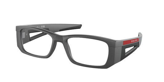 Prada Linea Rossa PS03PV Pillow Eyeglasses  11C1O1-MATTE GREY/BLACK 55-18-140 - Color Map grey