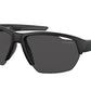 Prada Linea Rossa PS03YS Irregular Sunglasses  1BO06F-MATTE BLACK 64-15-140 - Color Map black