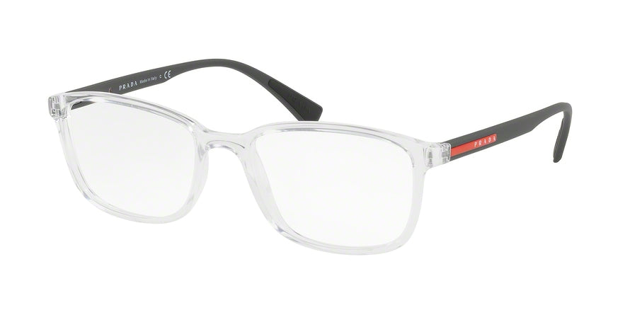 Prada Linea Rossa LIFESTYLE PS04IV Rectangle Eyeglasses  2AZ1O1-TRANSPARENT 55-18-140 - Color Map grey